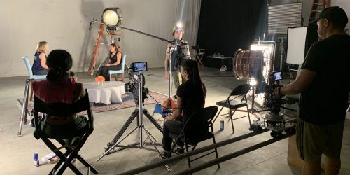 Behind the scenes. Cruel summer photo